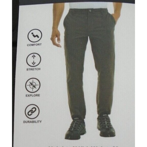Gerry Men's Joggers Stretch Fabric Zip Pockets Venture Gray Size Large - Picture 1 of 7